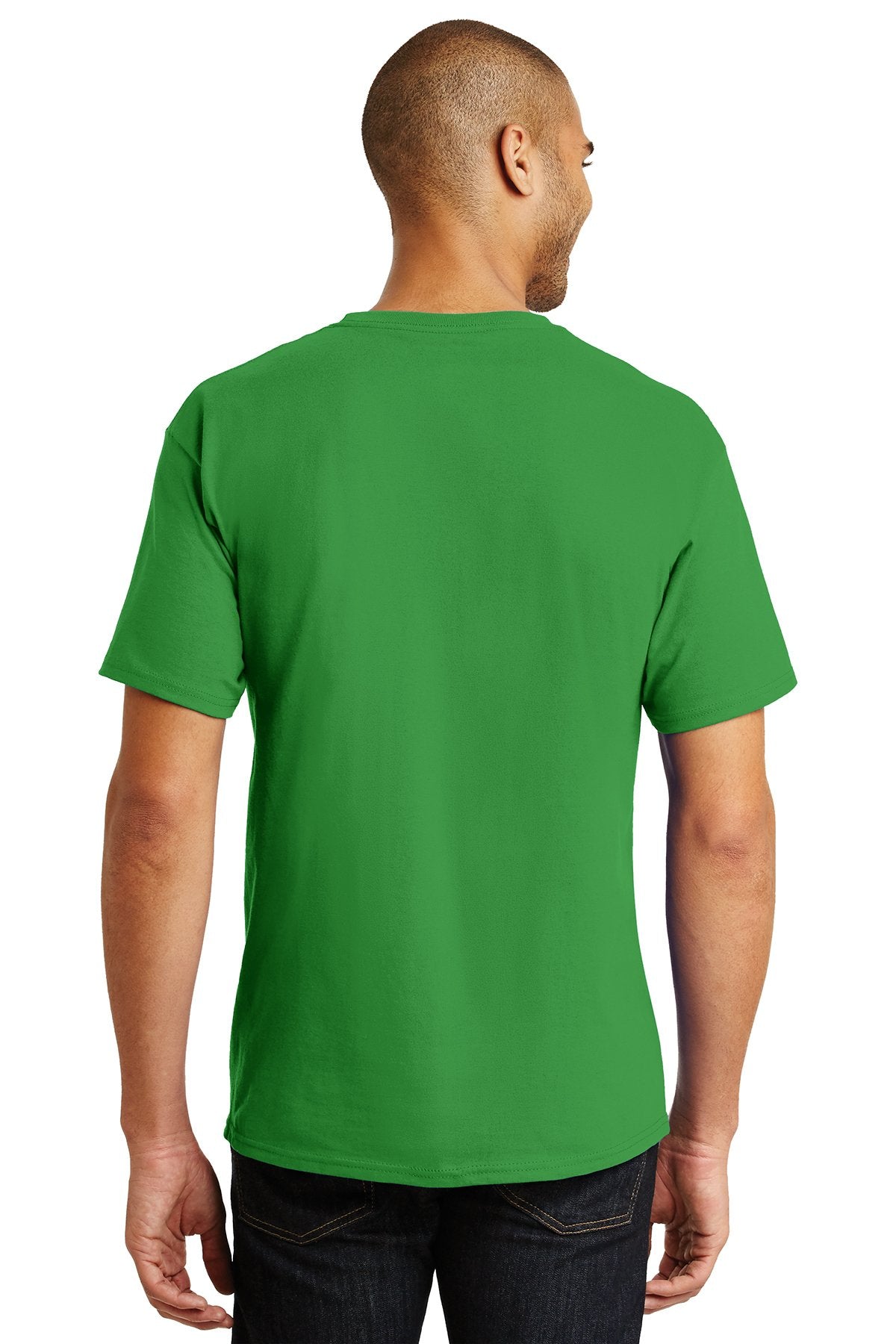 hanes tagless cotton t shirt 5250 shamrock green