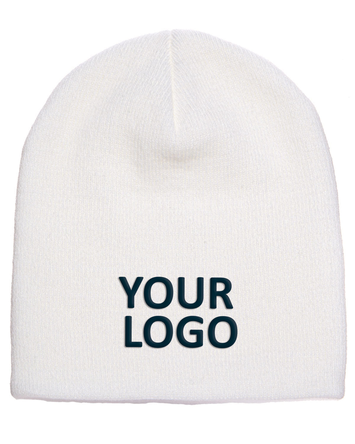 Yupoong Adult Knit Beanie 1500 WHITE