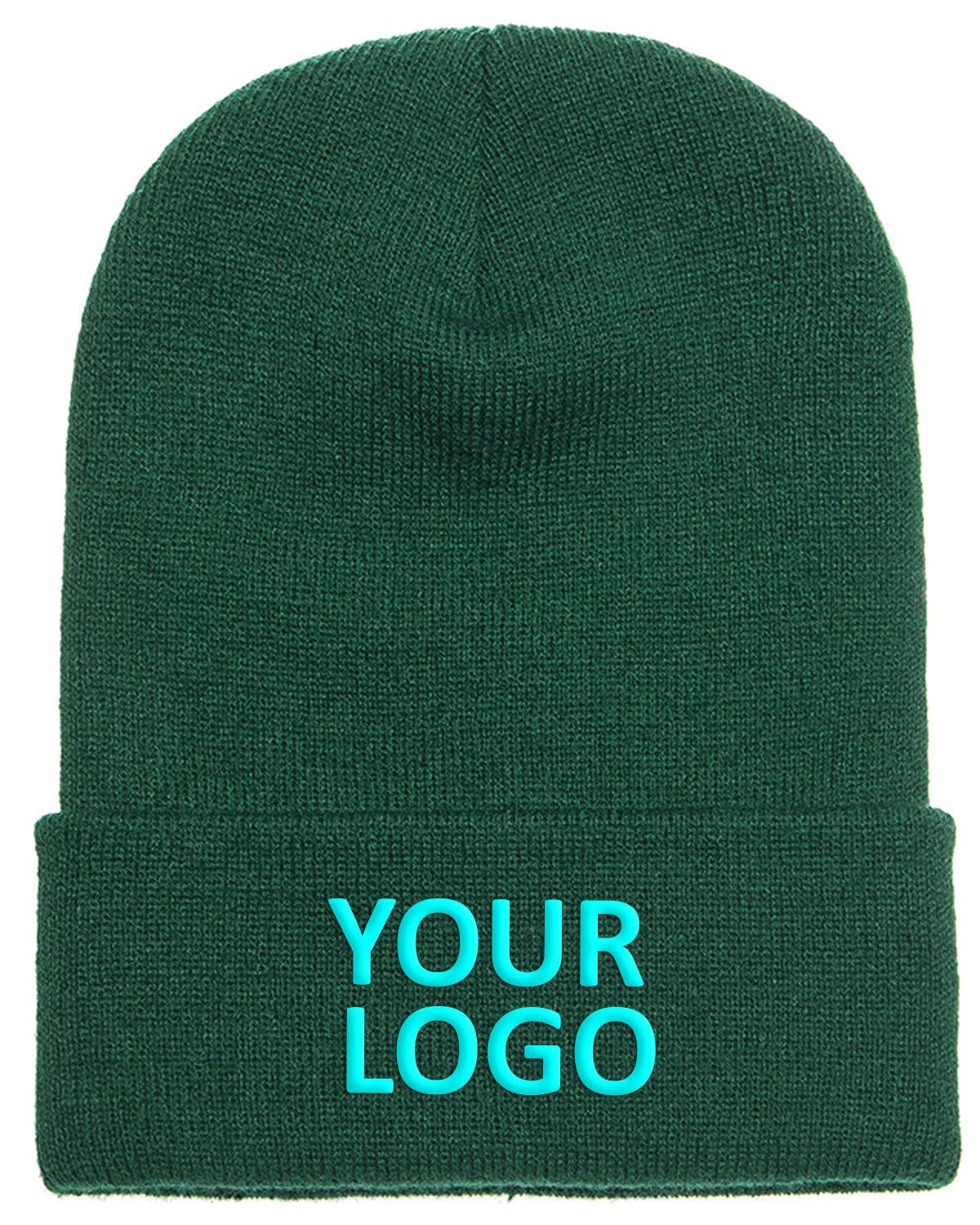 Yupoong Adult Cuffed Knit Beanie 1501 SPRUCE