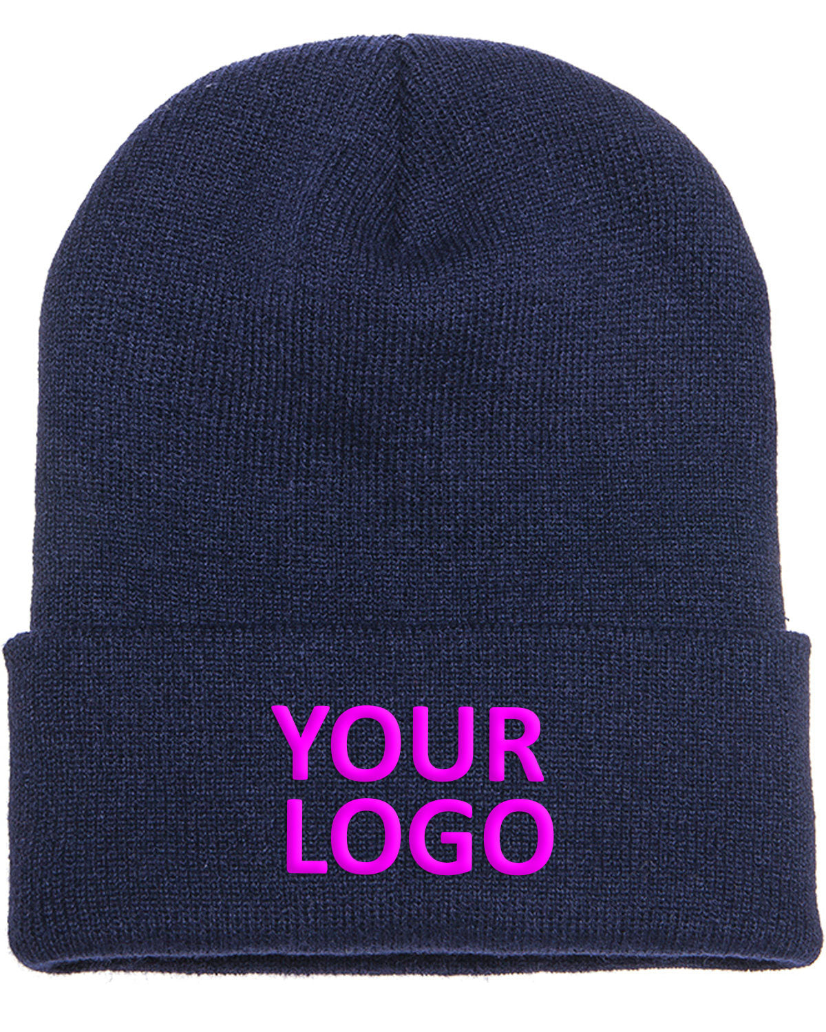 Yupoong Adult Cuffed Knit Beanie 1501 NAVY
