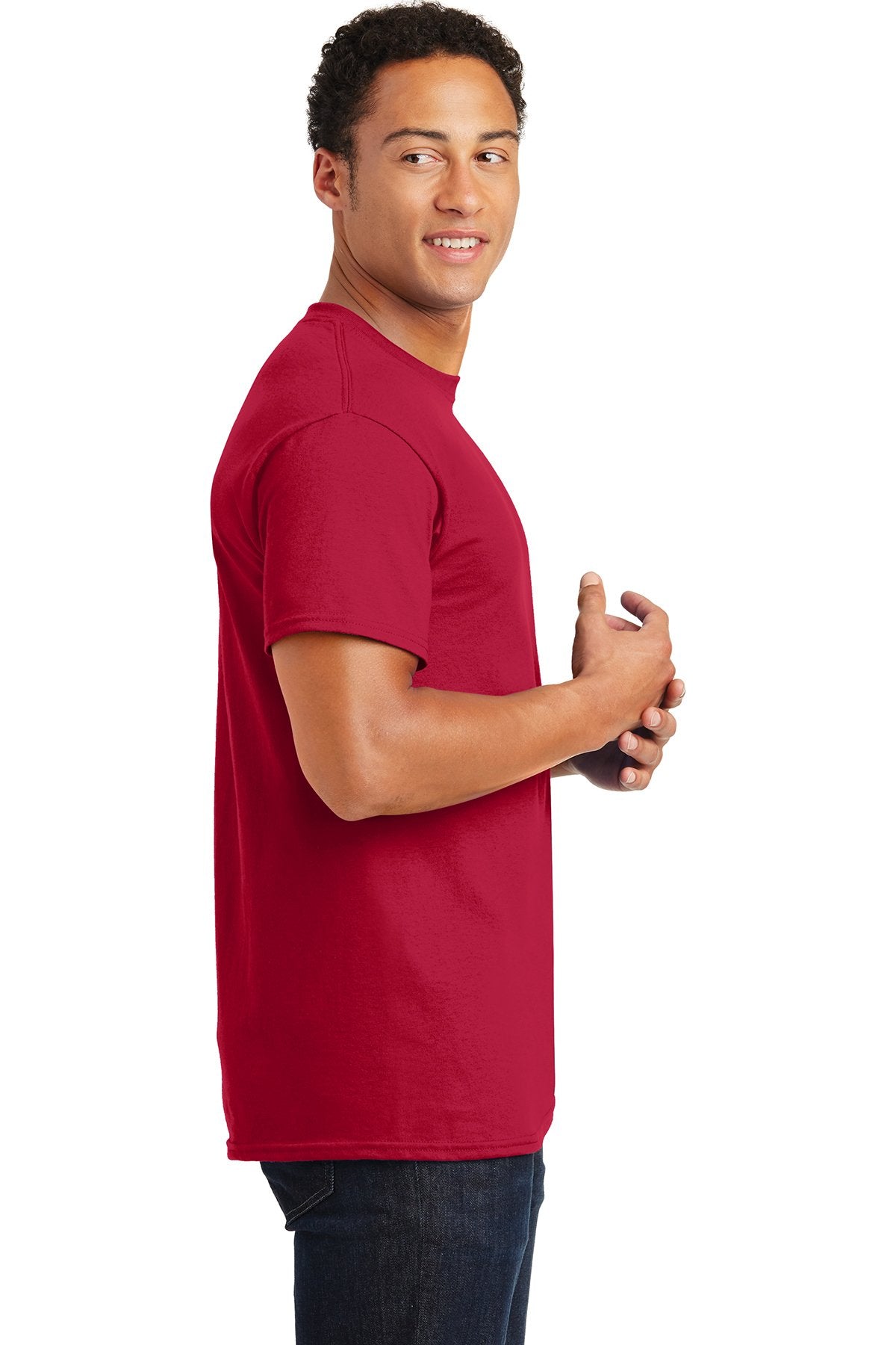 gildan ultra cotton t shirt 2000 cherry red