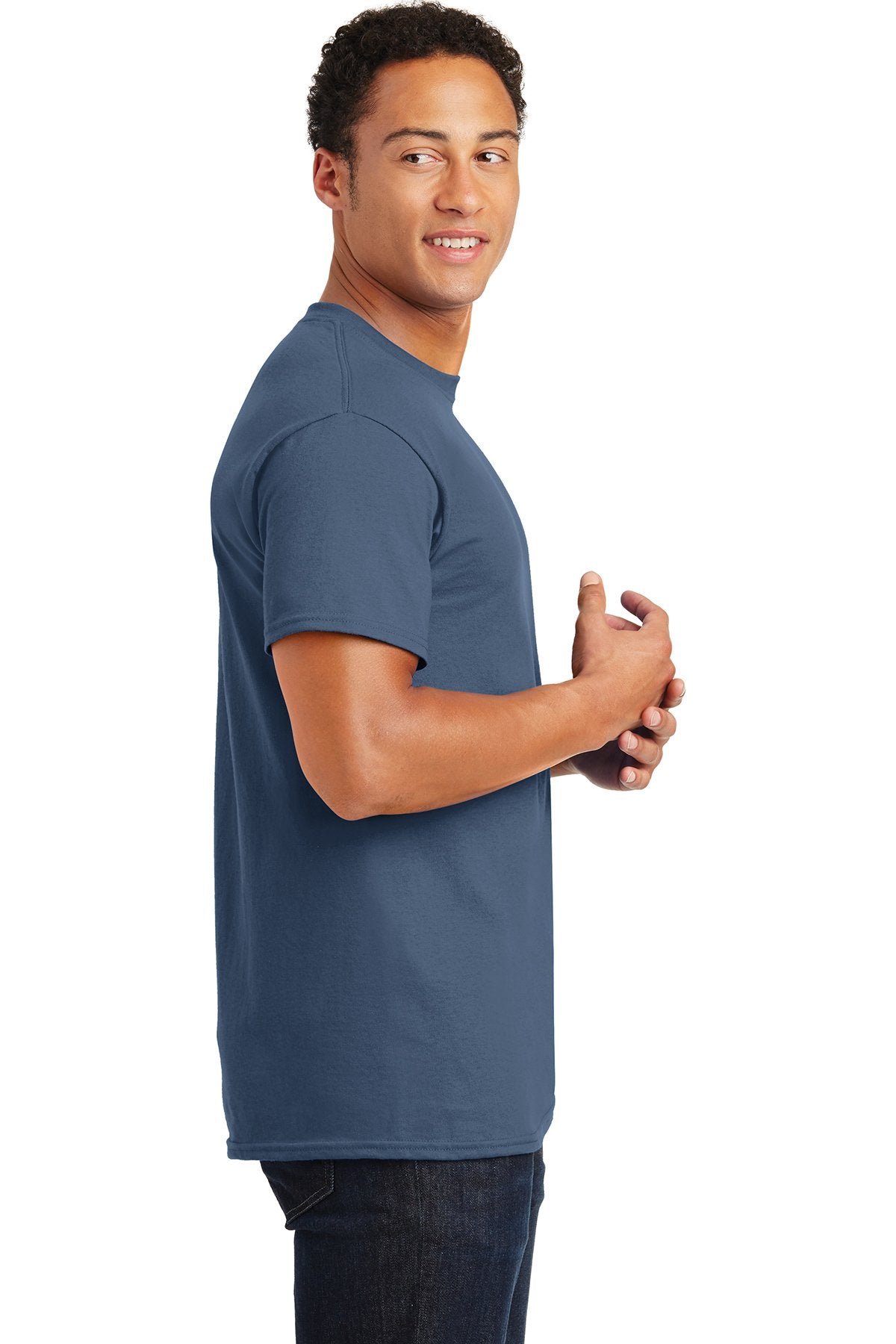 gildan ultra cotton t shirt 2000 indigo blue