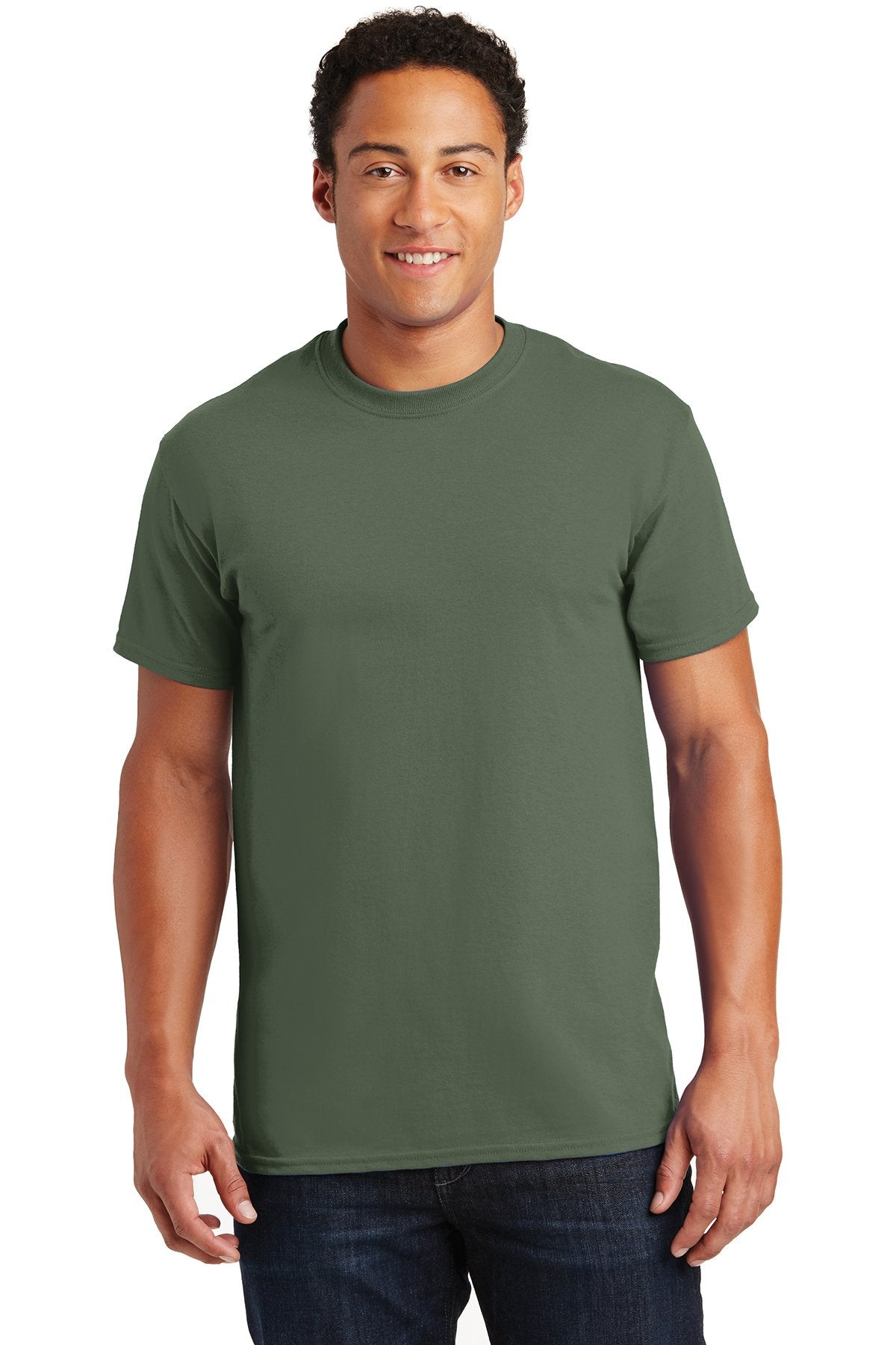 gildan ultra cotton t shirt 2000 military green