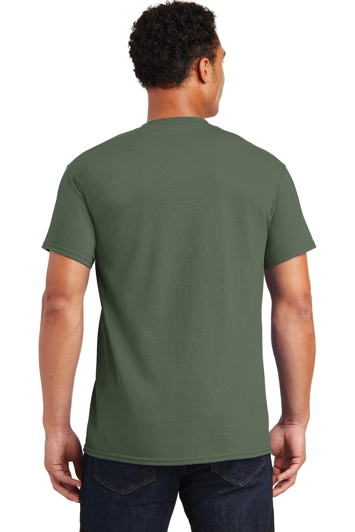 gildan ultra cotton t shirt 2000 military green