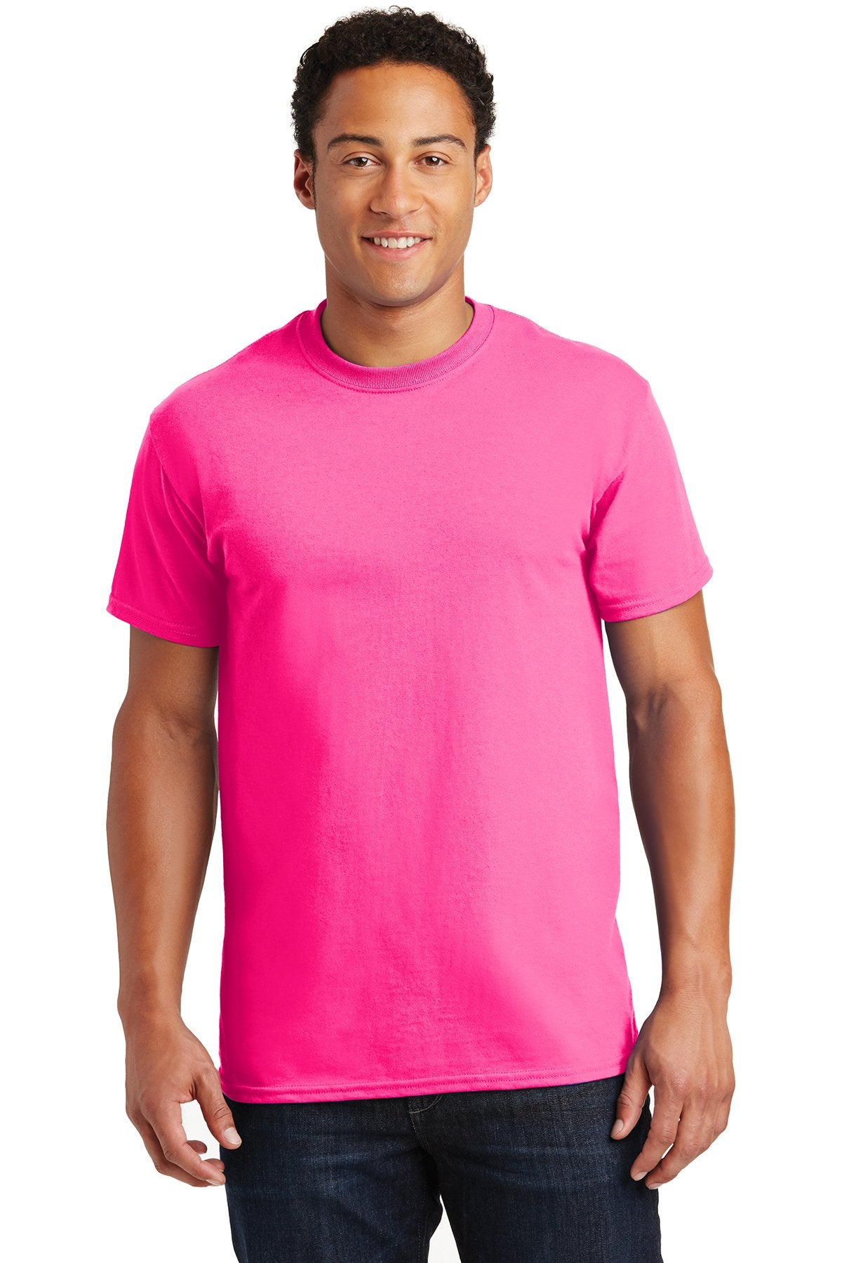 gildan ultra cotton t shirt 2000 safety pink