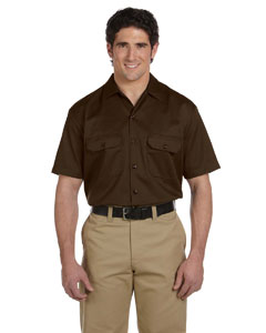 Dickies 2 Short-Sleeve Work Shirt 1574 Dark Brown