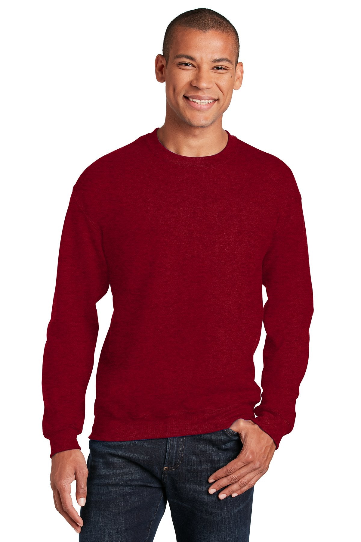 Gildan Antique Cherry Red 18000 custom dri fit sweatshirts