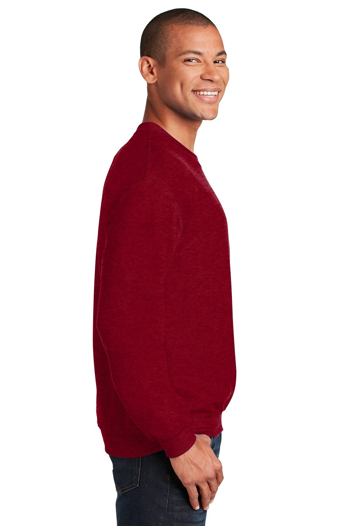 Gildan Heavy Blend Crewneck Sweatshirt Antique Cherry Red