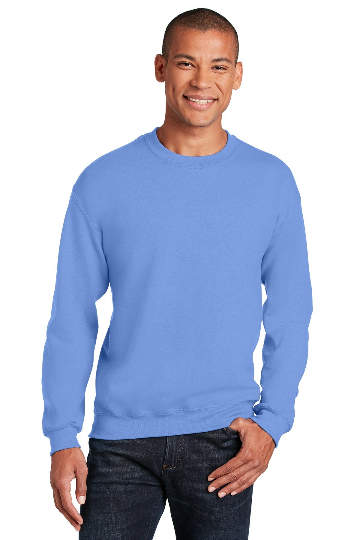 Gildan Carolina Blue 18000 custom dri fit sweatshirts