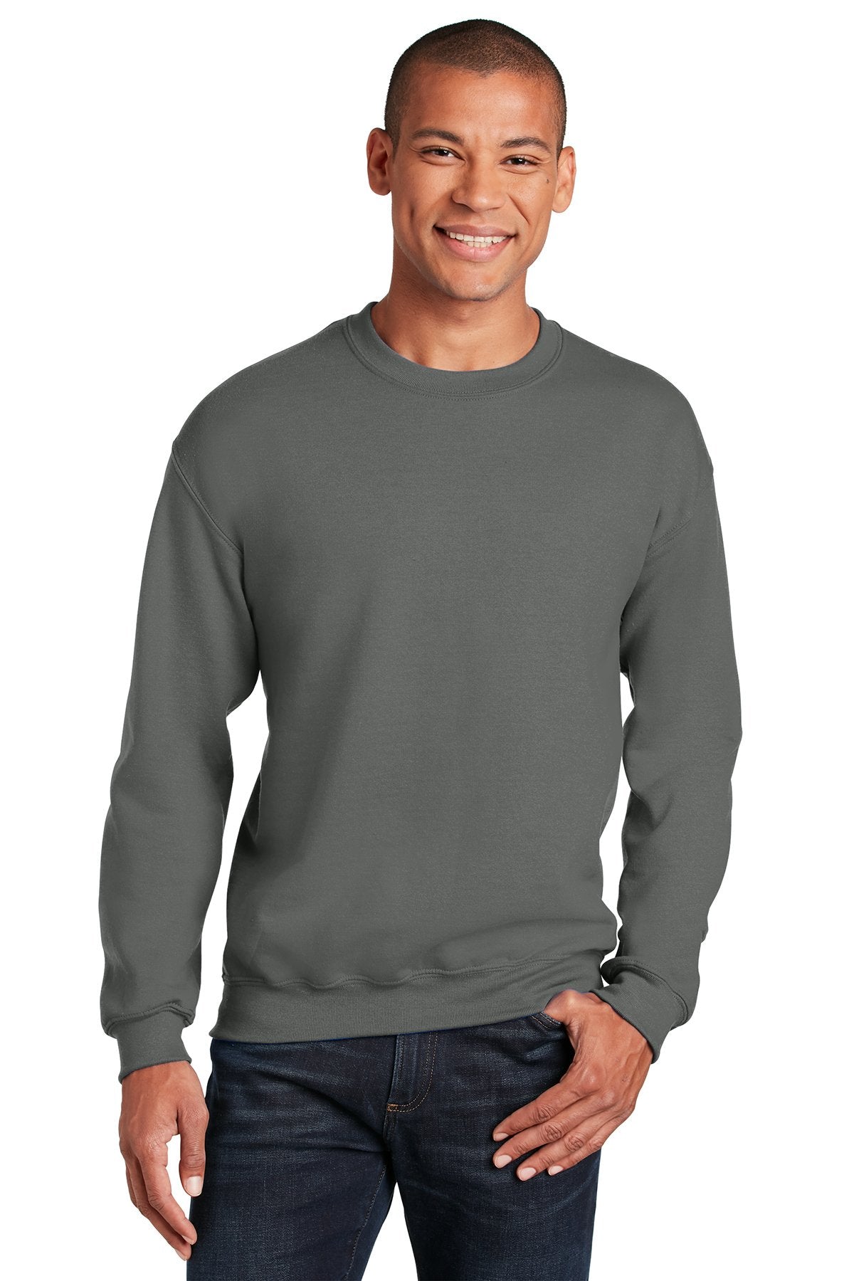 Gildan Charcoal 18000 custom dri fit sweatshirts