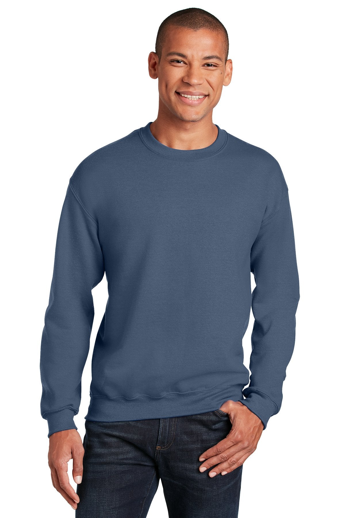 Gildan Indigo Blue 18000 custom dri fit sweatshirts