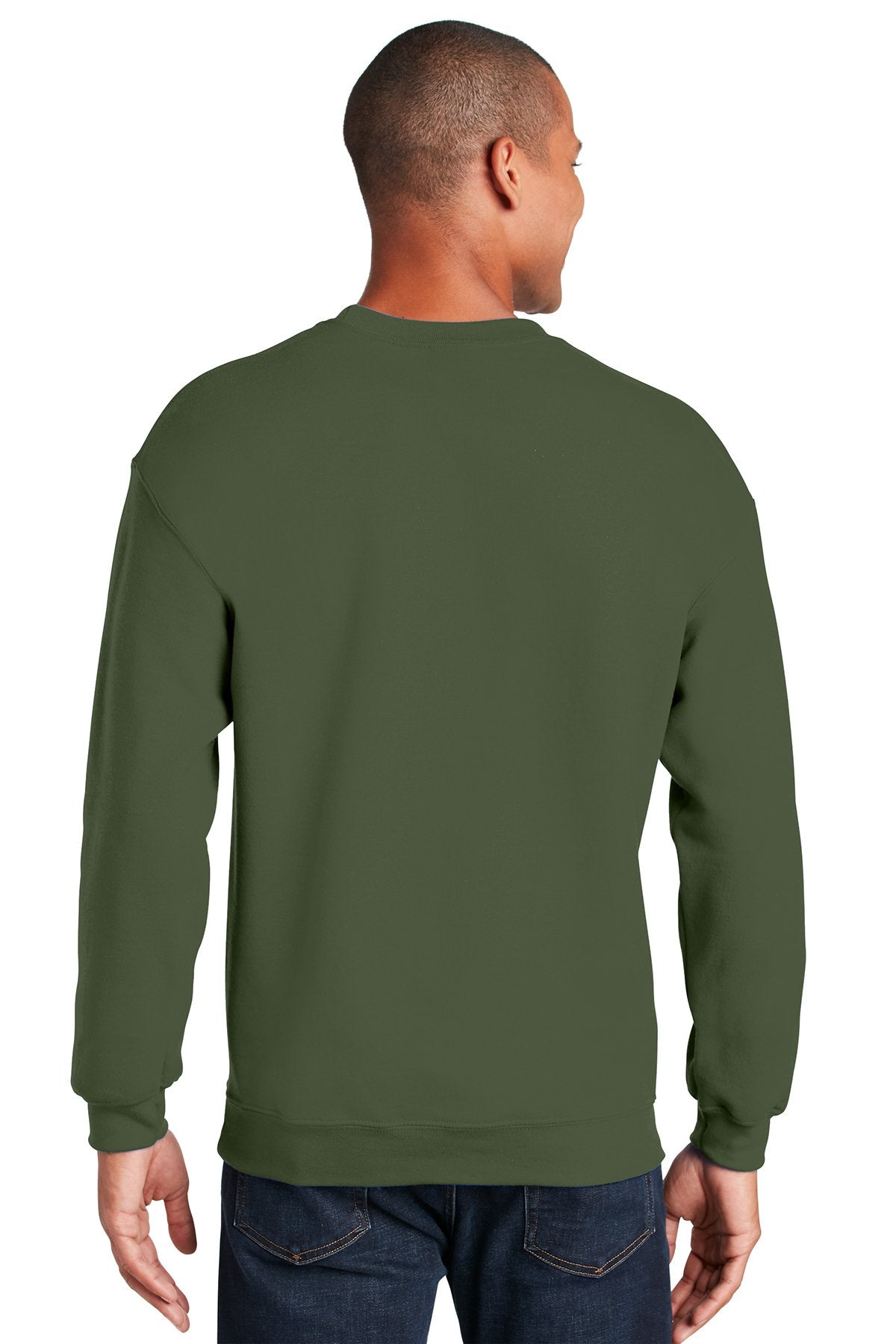 Gildan Heavy Blend Crewneck Sweatshirt Military Green