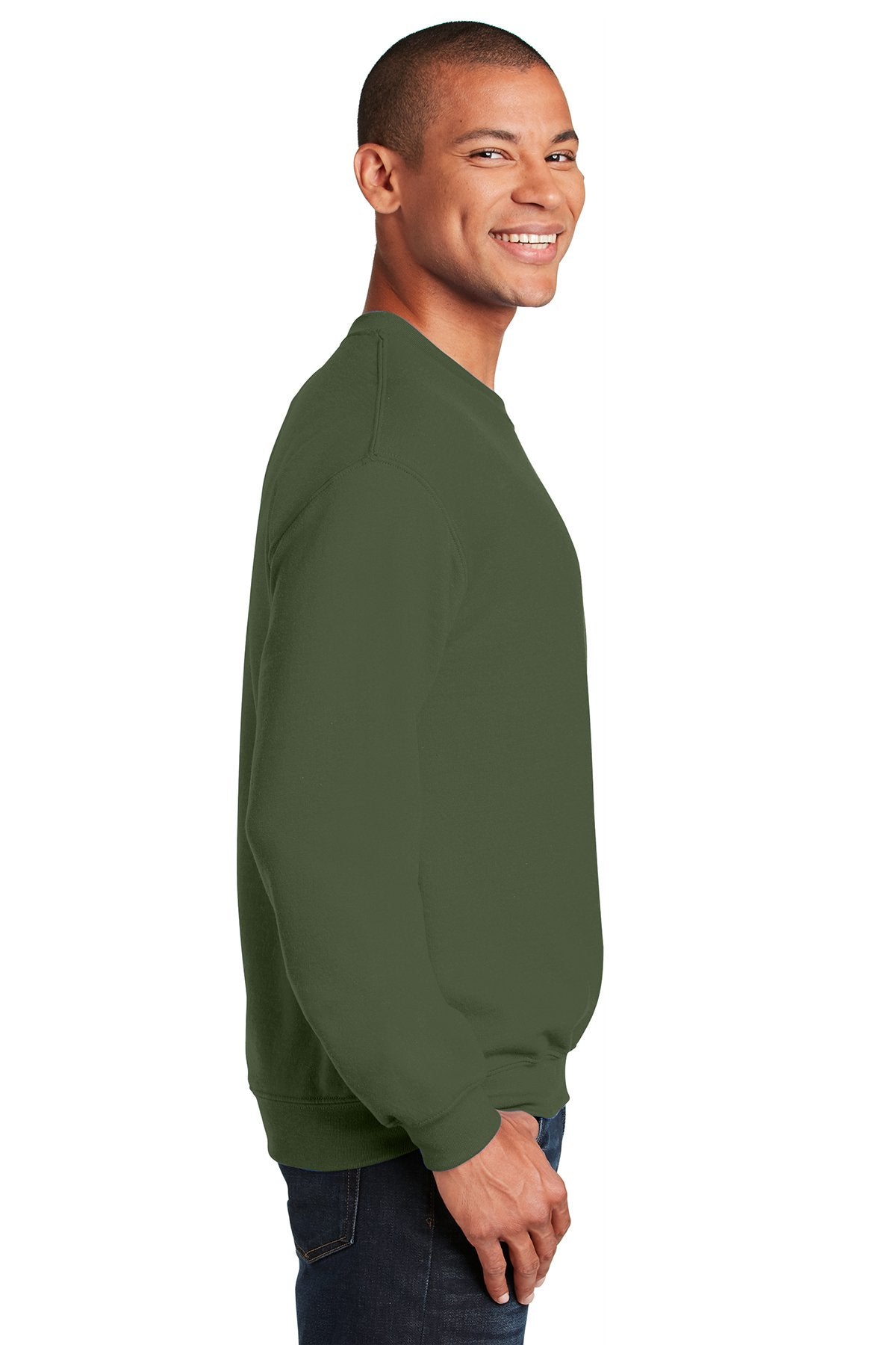 Gildan Heavy Blend Crewneck Sweatshirt Military Green