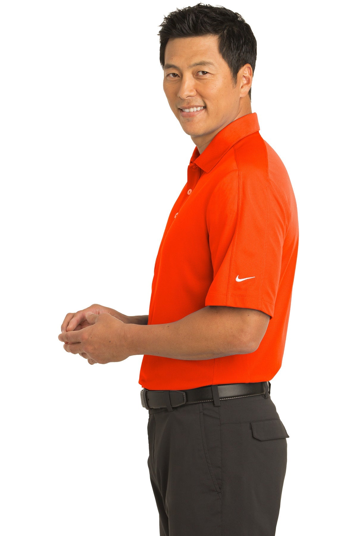 Orange dri fit outlet polo