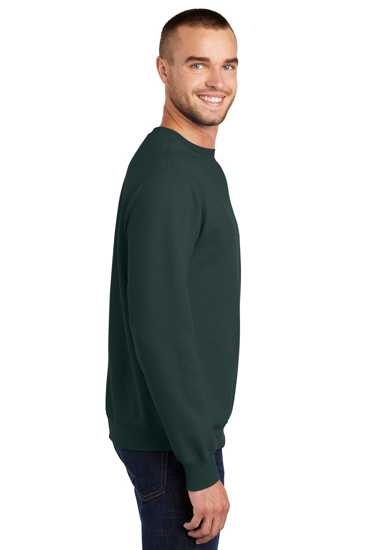 port & company_pc90 _dark green_company_logo_sweatshirts