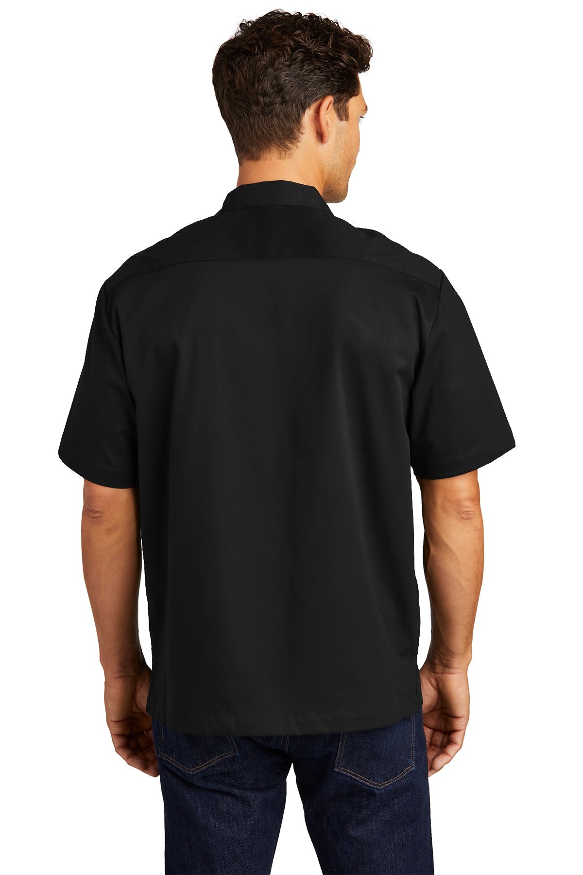 port authority_s300 _black/red_company_logo_button downs