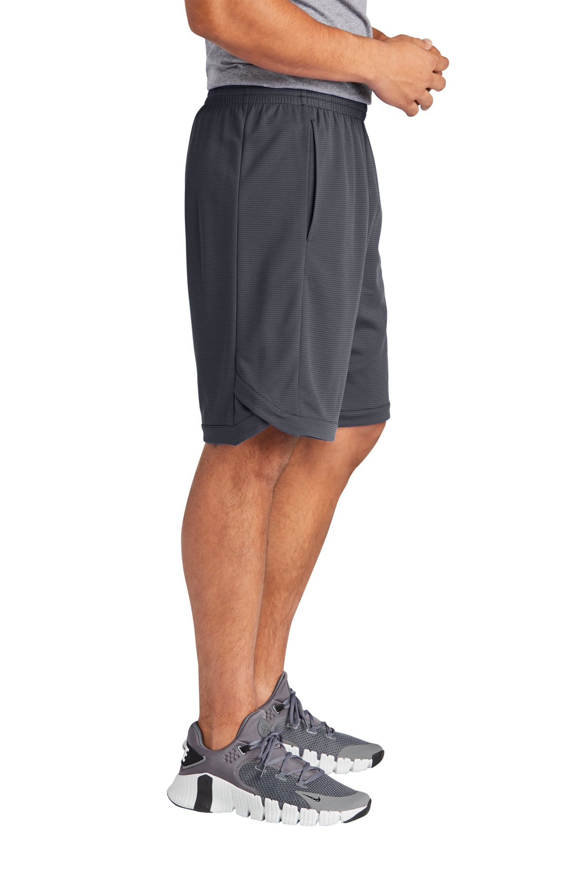 Sport-Tek Custom PosiCharge Position Shorts with Pockets, Graphite