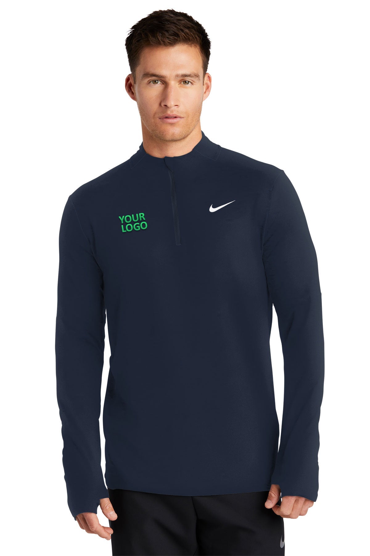 Nike Navy NKDH4949 custom dri fit sweatshirts