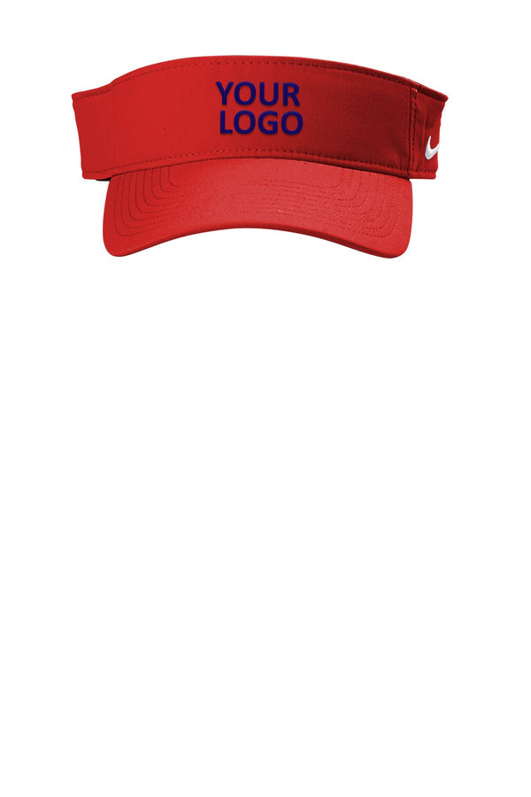 Branded Nike Dri-FIT Team Visor NKFB5675 University Red