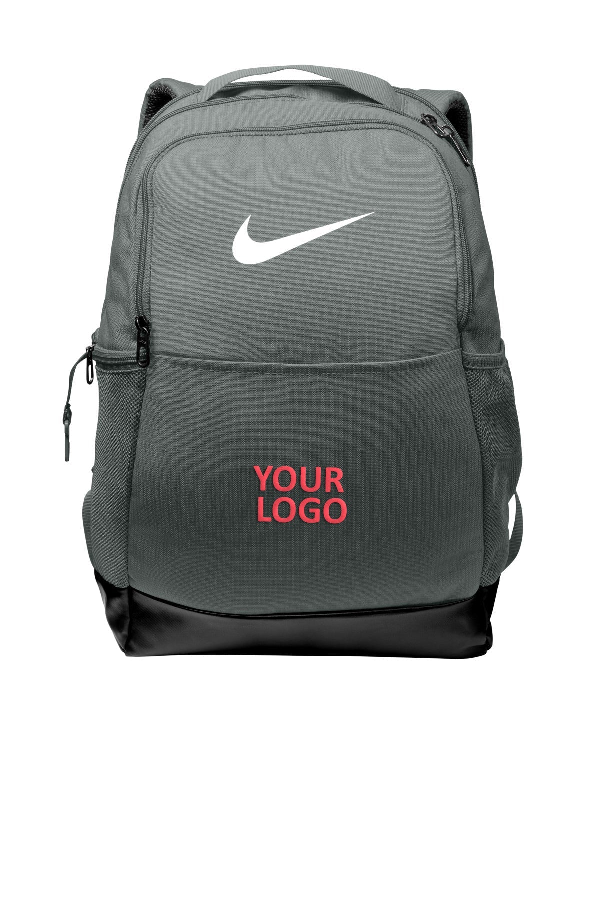 Branded Nike Brasilia Medium Backpack NKDH7709 Flint Grey
