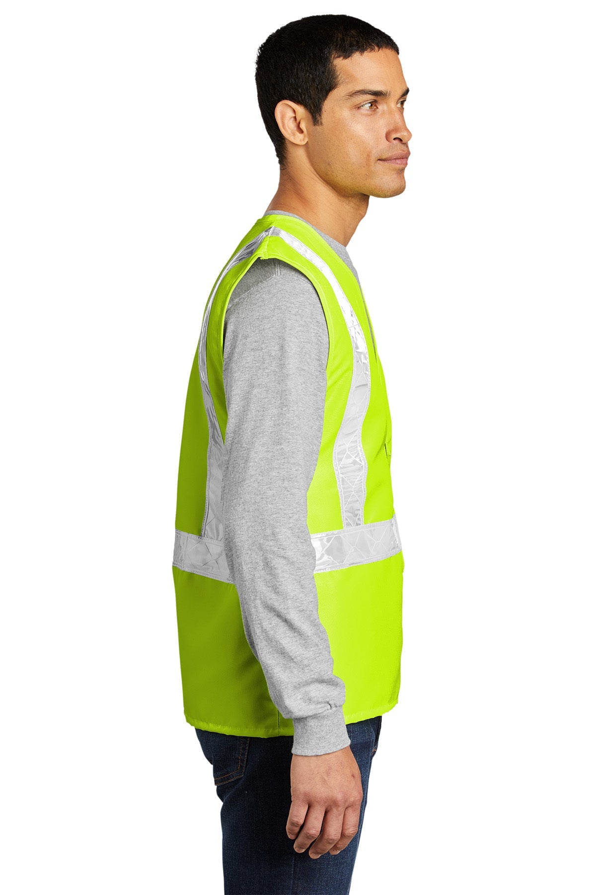 Port Authority Enhanced Visibility Branded Vests, Safety Yellow/ Reflective