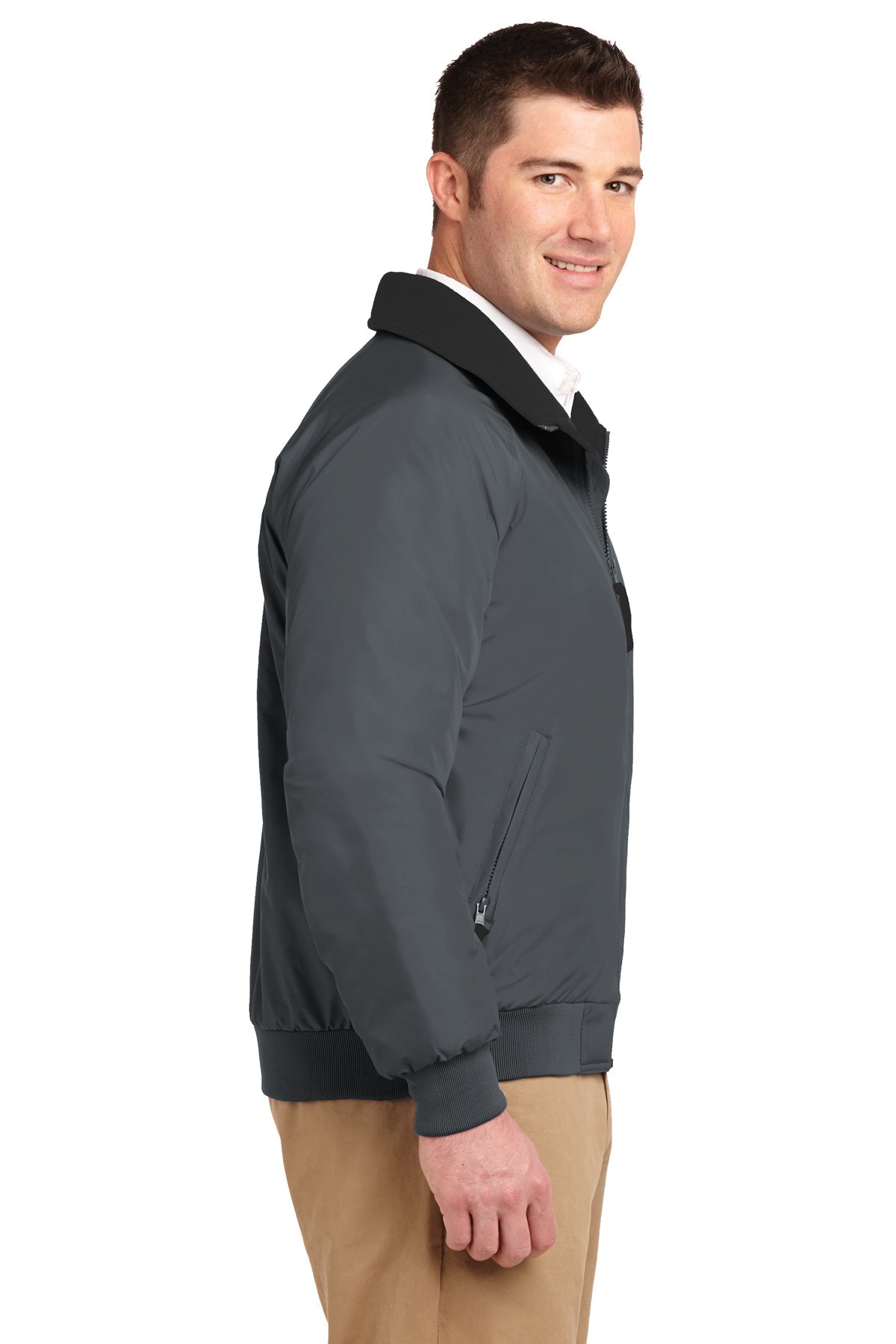 port authority_j754 _steel grey/true black_company_logo_jackets