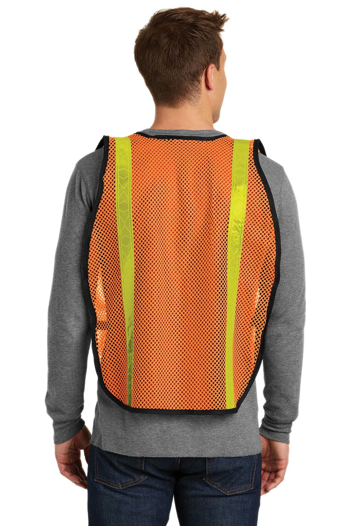 Port Authority Mesh Enhanced Visibility Vest SV02 Safety Orange
