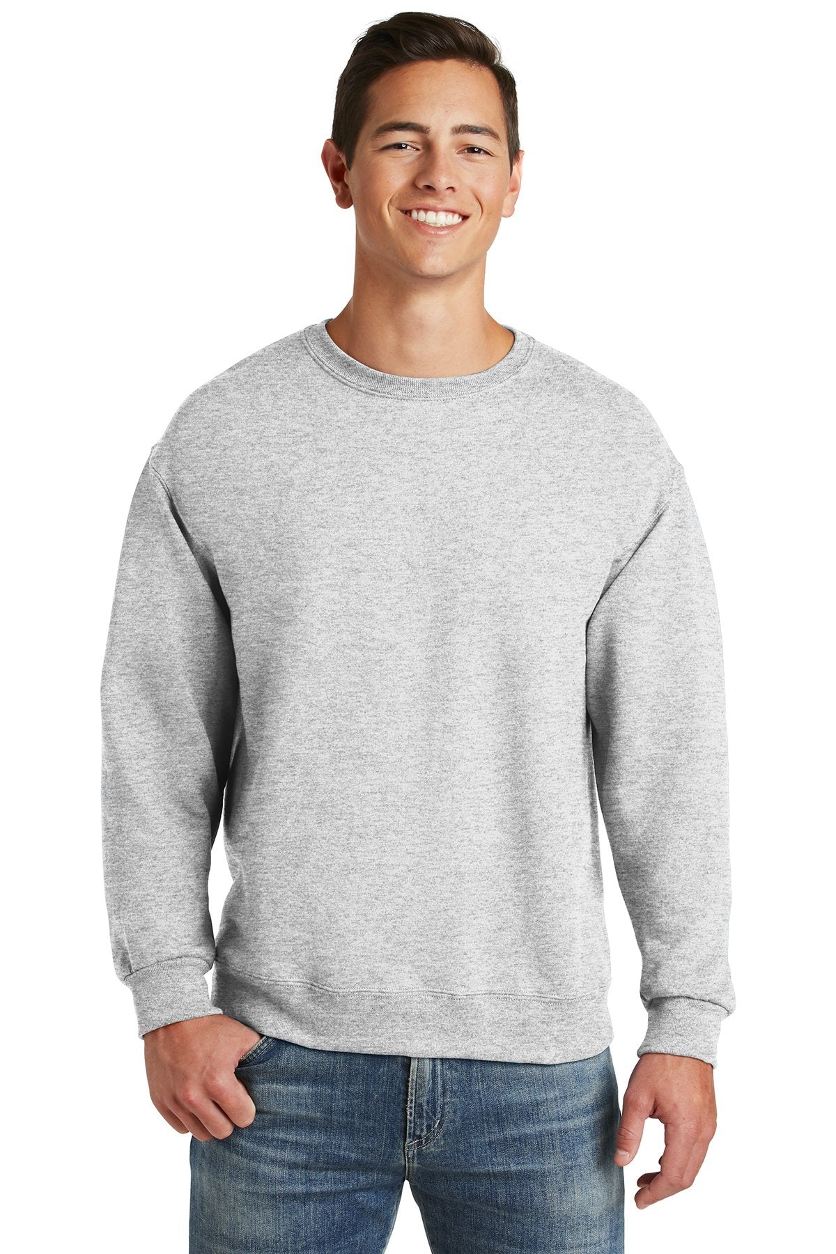 Jerzees Ash 4662M custom embroidered sweatshirts