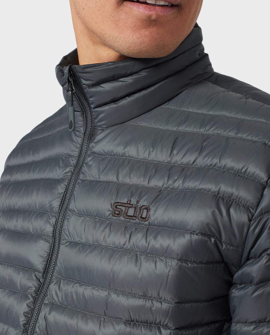 STIO Men's Pinion Down Sweater Jacket, Magnet