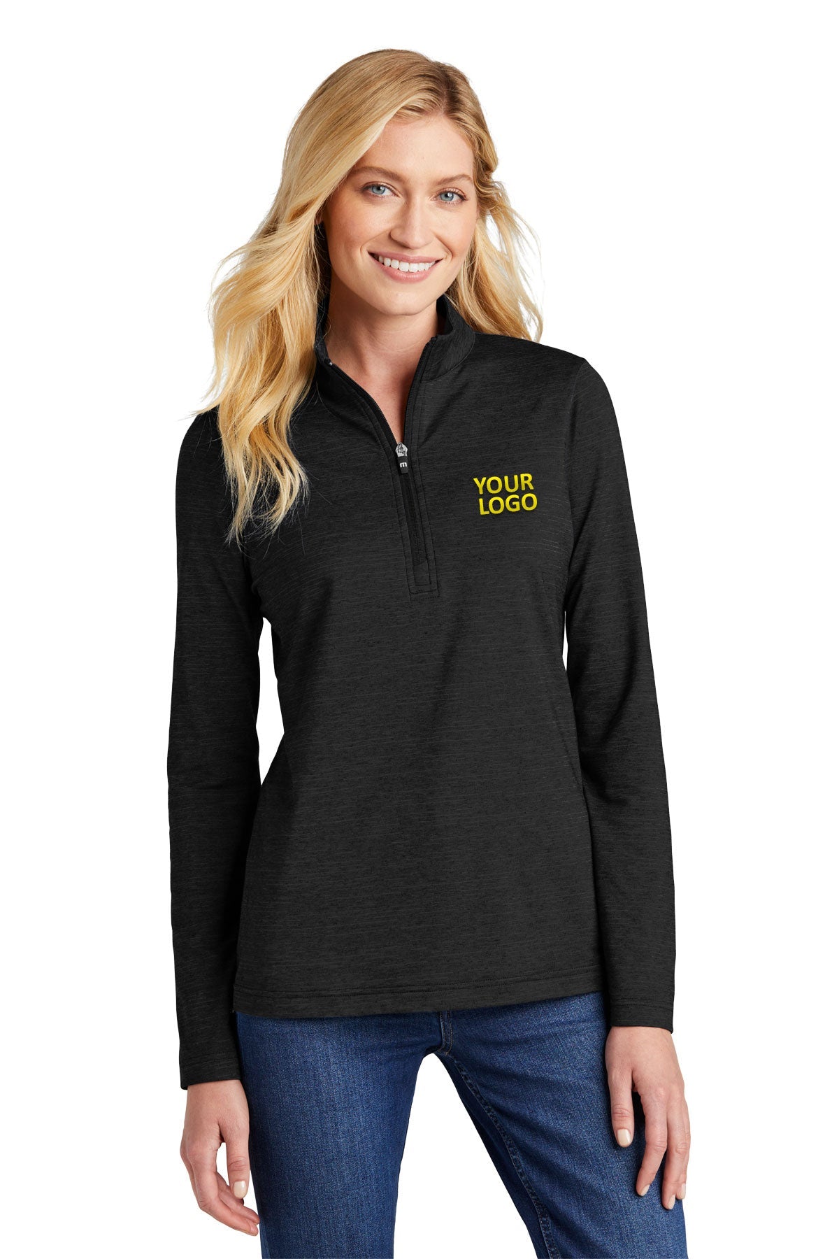 TravisMathew Black Sweatshirts custom logo sweatshirts embroidered