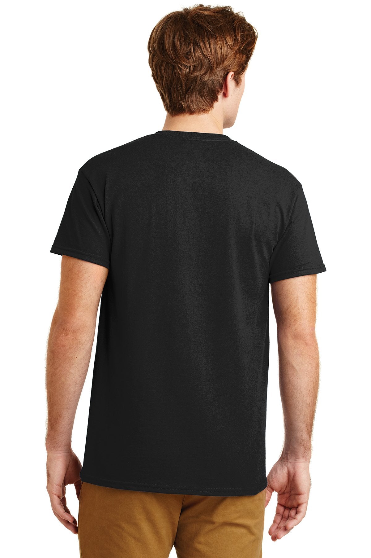 gildan dryblend cotton poly pocket t shirt 8300 black