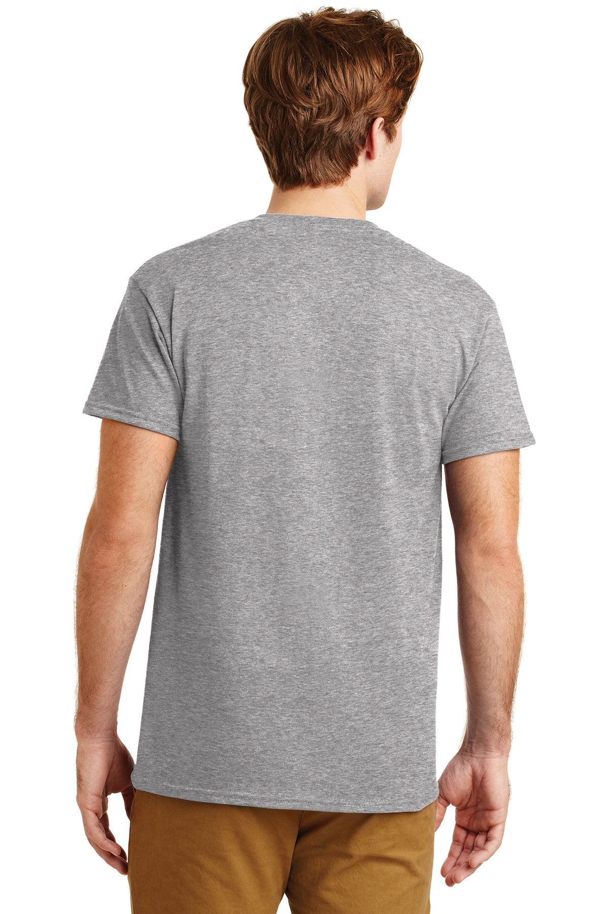 gildan dryblend cotton poly pocket t shirt 8300 sport grey