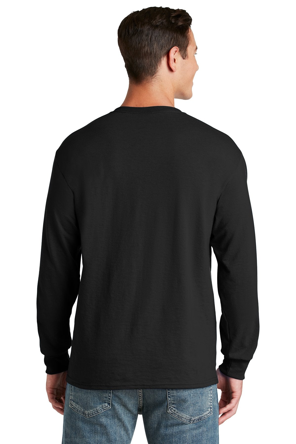 Jerzees Dri-Power 50/50 Cotton/Poly Long Sleeve T-Shirt 29LS Black