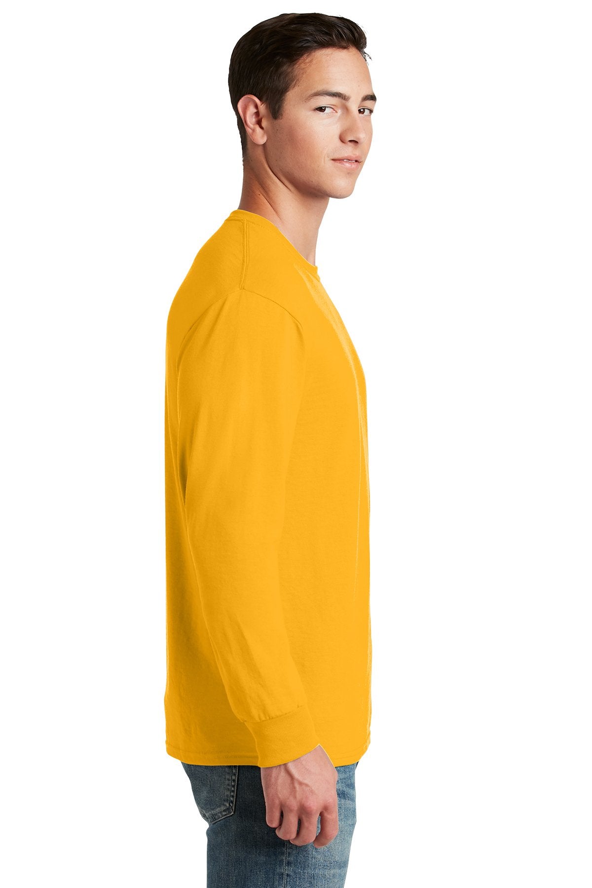 Jerzees Dri-Power 50/50 Cotton/Poly Long Sleeve T-Shirt 29LS Gold