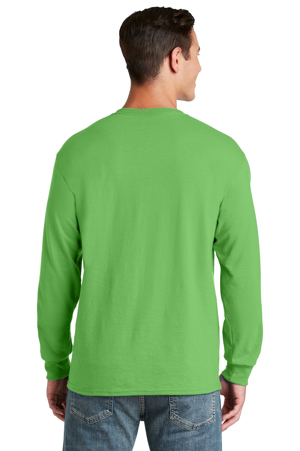 Jerzees Dri-Power 50/50 Cotton/Poly Long Sleeve T-Shirt 29LS Kiwi