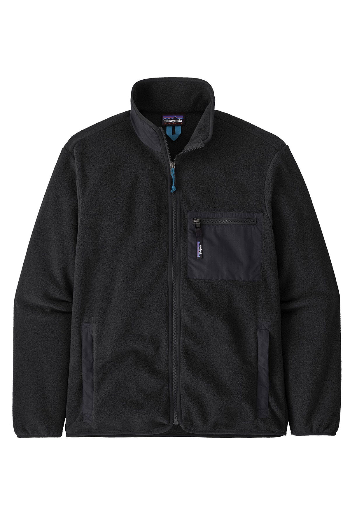 Patagonia Mens Classic Synchilla Custom Fleece Jackets, Black