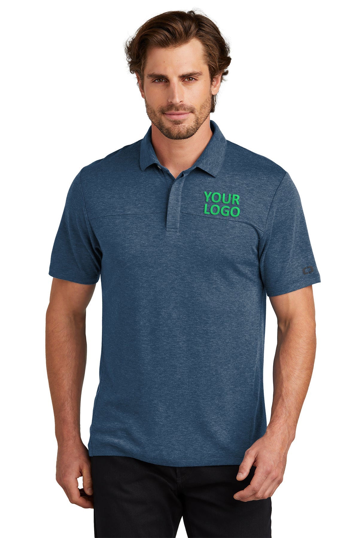 OGIO Spar Blue OG150 custom dri fit polo shirts