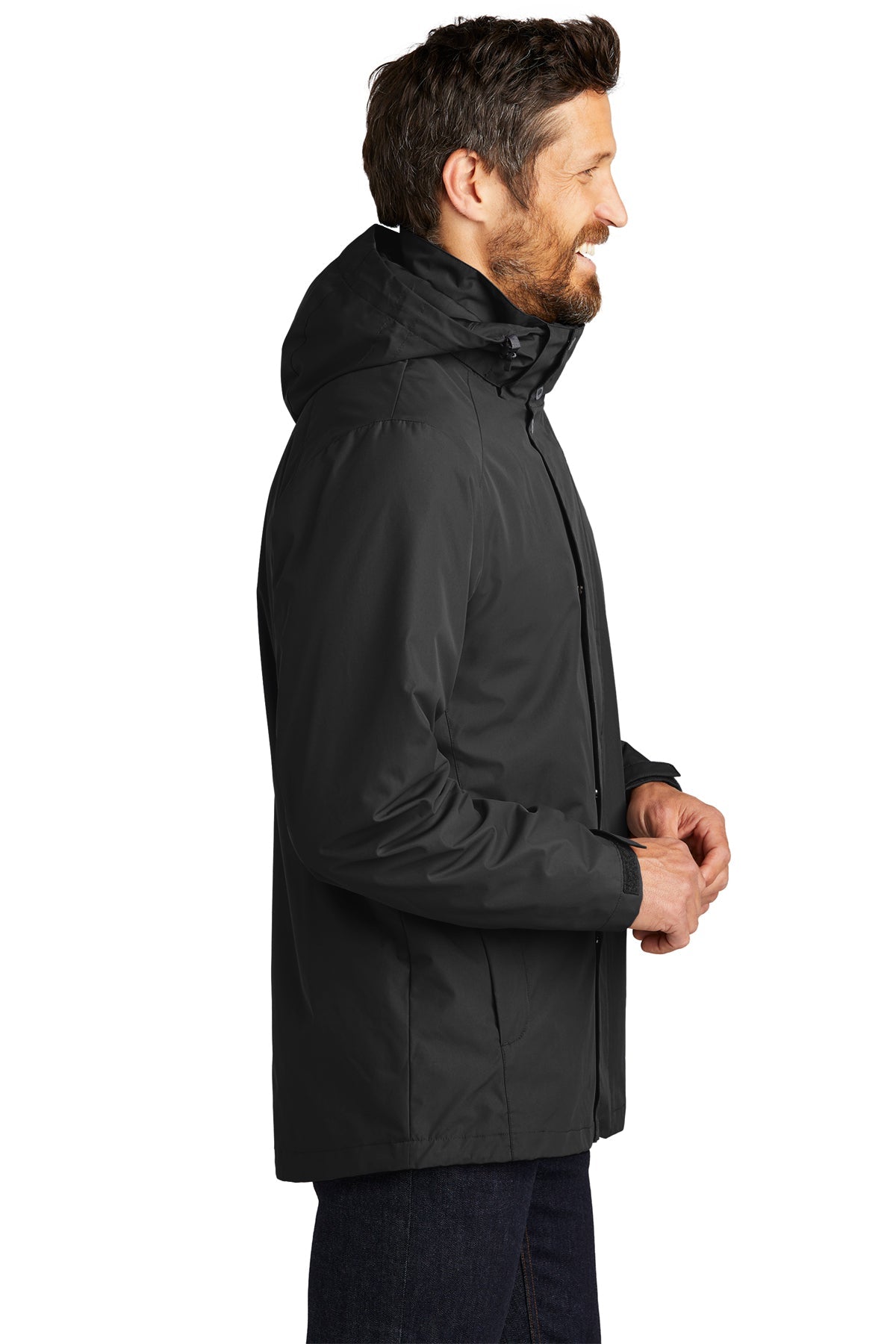 Port Authority All-Weather 3-in-1 Customized Jackets, Black
