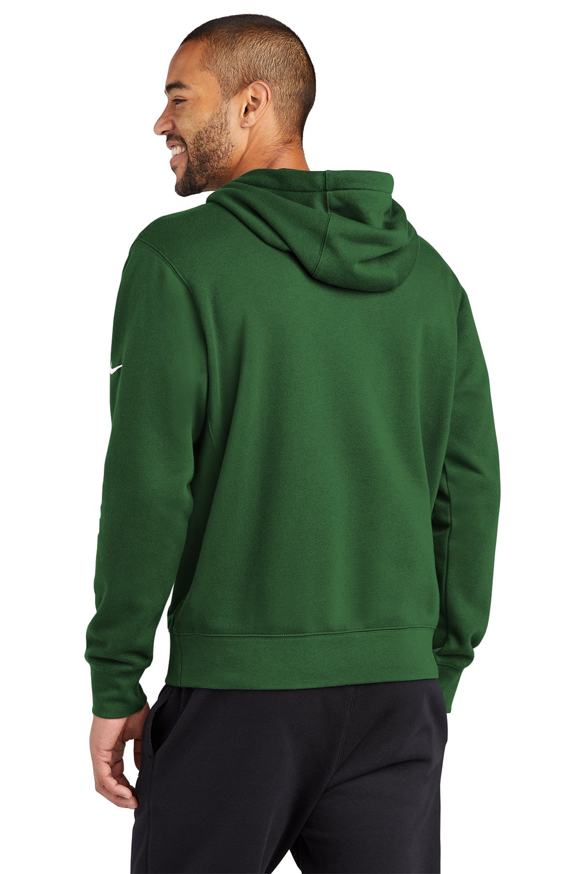 Nike Club Swoosh Customized Hoodies, Gorge Green