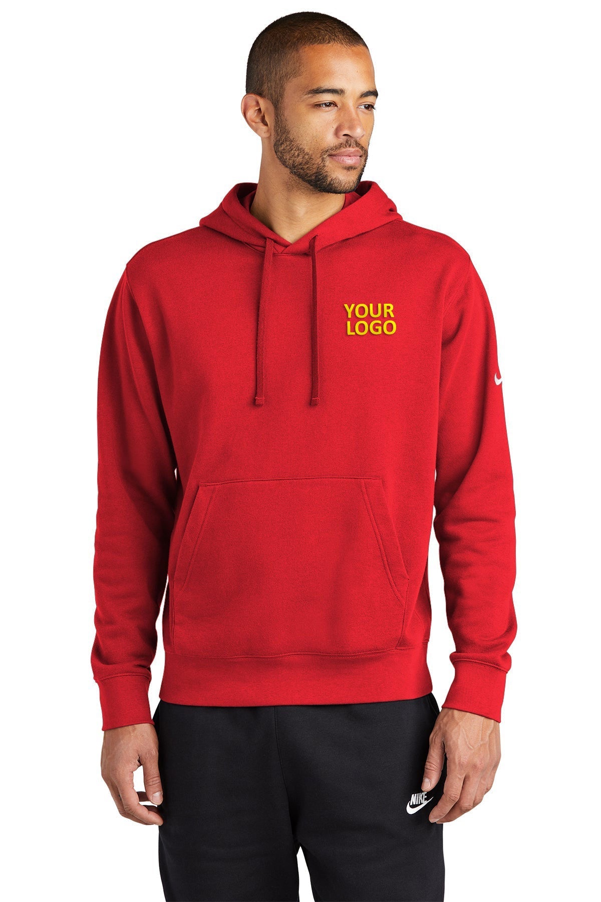 Nike University Red NKDR1499 custom embroidered sweatshirts
