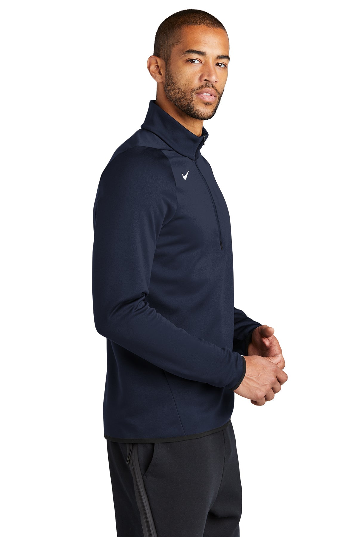 Branded Nike Therma-FIT 1/4-Zip Fleece CN9492 Team Navy