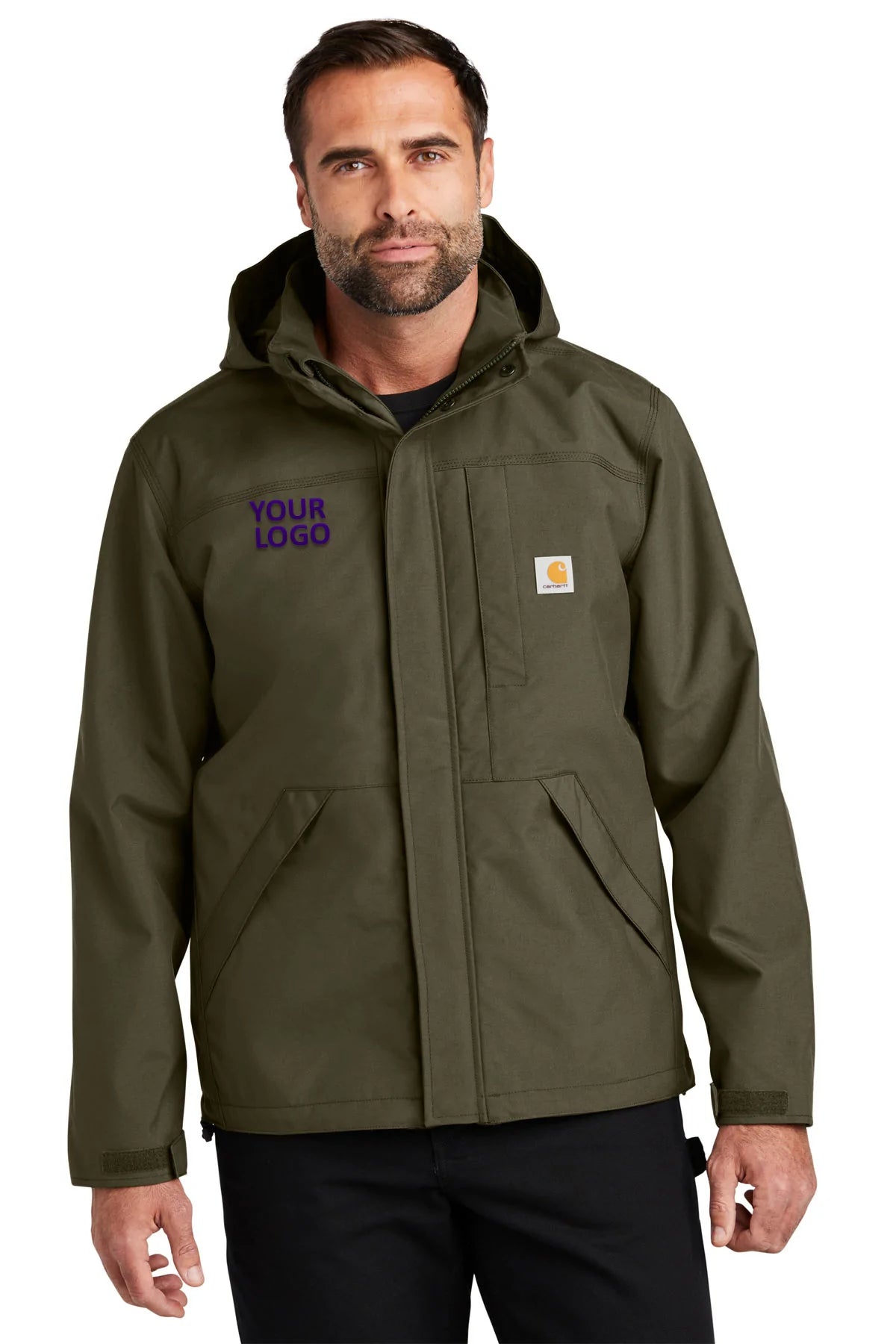 Carhartt Moss CT104670 company jackets with logo