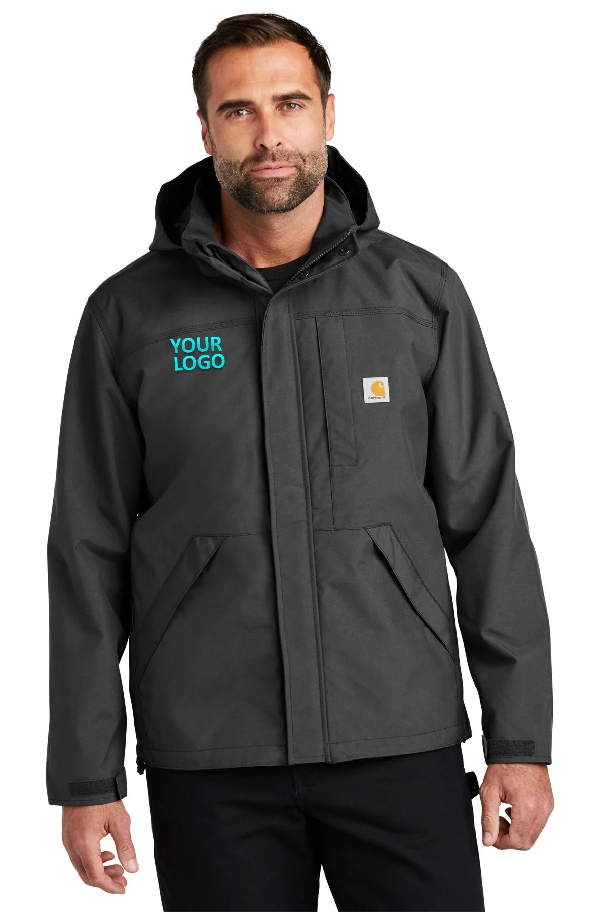 Carhartt Shadow Grey CT104670 jackets with company logo