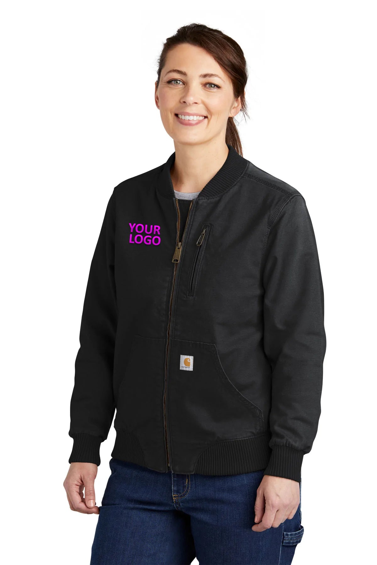 Carhartt Black CT102524 business jackets with logo