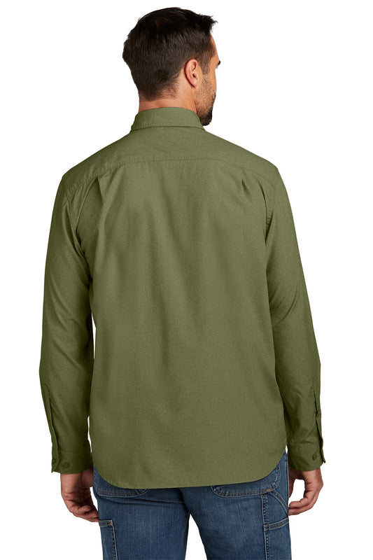 Carhartt Force Long Sleeve Custom Shirts, Dark Khaki