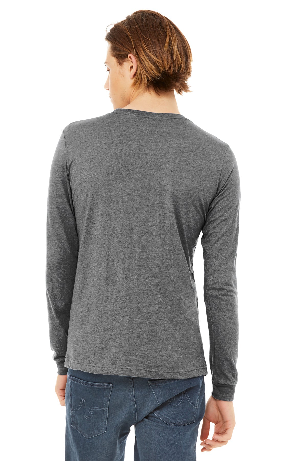 Bella Canvas Unisex Triblend Long Sleeve T-Shirt, Grey