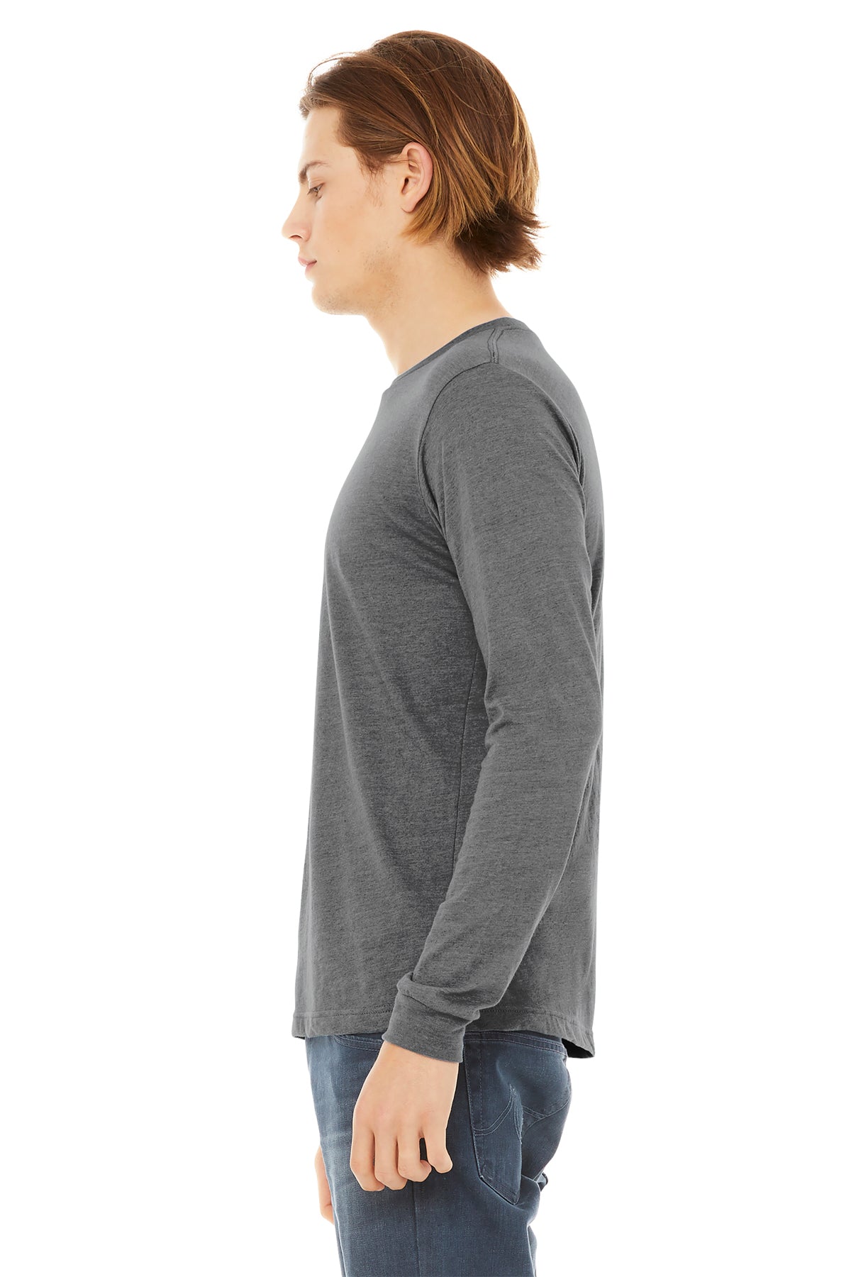 Bella Canvas Unisex Triblend Long Sleeve T-Shirt, Grey