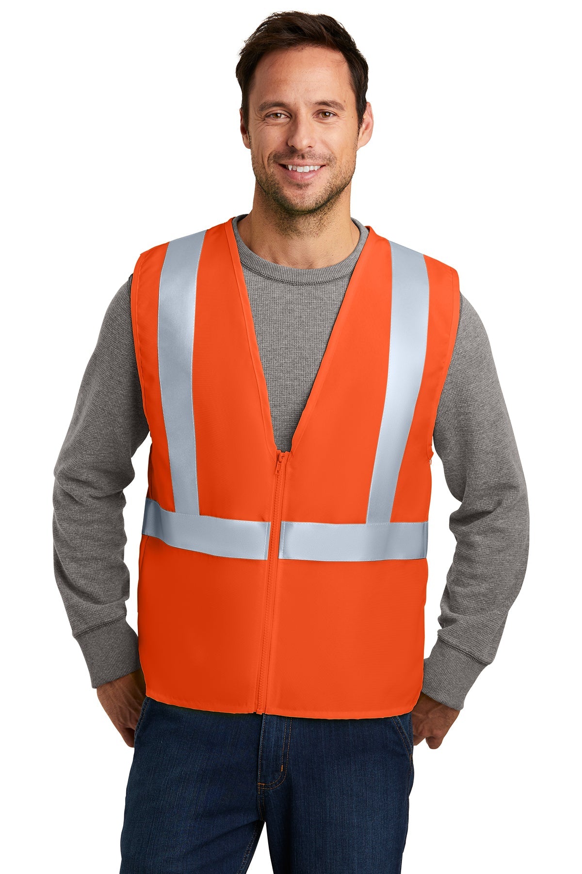 CornerStone Safety Orange/ Reflective CSV400 embroidered team jackets