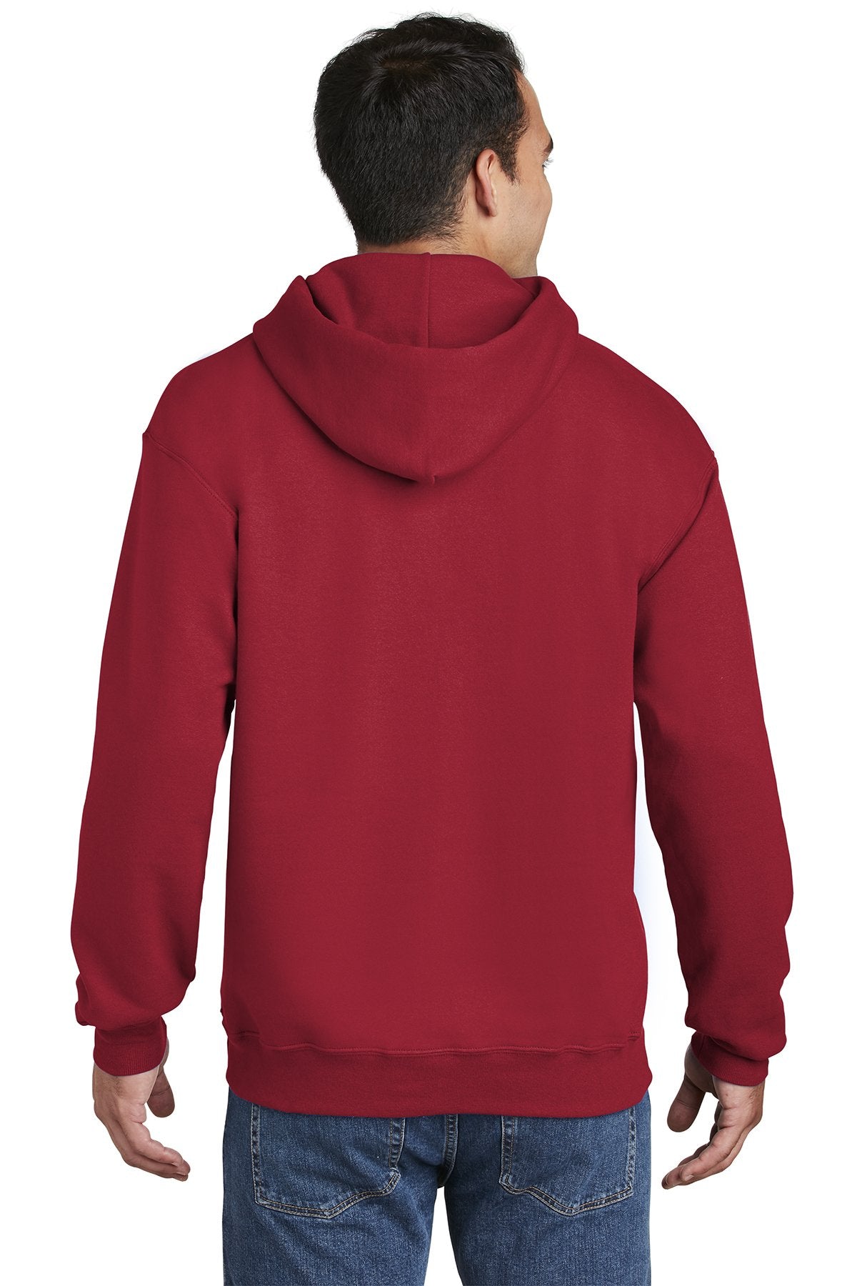 Hanes Ultimate Cotton Pullover Hooded Sweatshirt F170 Deep Red