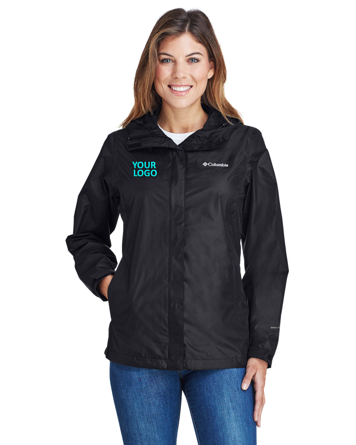 Columbia Black 2436 embroidered jackets for business